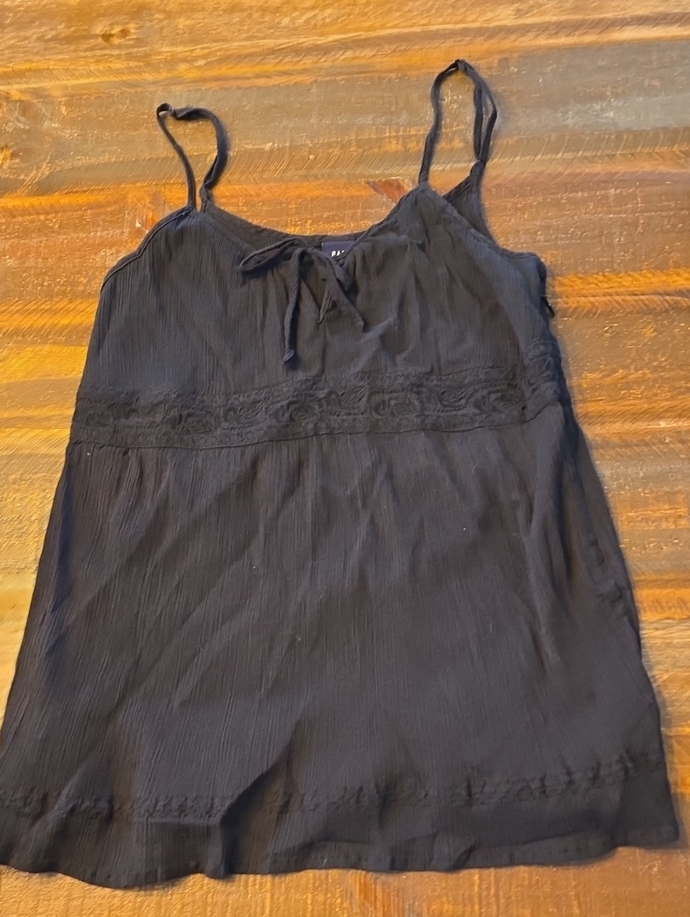 Gap Black Babydoll Camisole Top